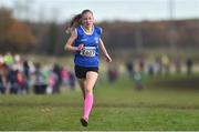 26 November 2017; Aimee Hayde of Newport A.C. on her way to winning the Girls U16 4000m during the Irish Life Health Juvenile Even Age Cross Country Championships 2017 at the National Sports Campus in Abbotstown, Dublin. Photo by David Fitzgerald/Sportsfile