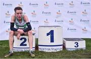 26 November 2017; Kevin Dooney of Raheny Shamrock A.C. relaxes after finishing second in the Senior Men's & U23 10,000m during the Irish Life Health Juvenile Even Age Cross Country Championships 2017 at the National Sports Campus in Abbotstown, Dublin. Photo by David Fitzgerald/Sportsfile