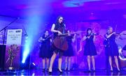 25 November 2017; The Kilfenora Ceili Band perform during the TG4 Ladies Football All-Star Awards at the CityWest Hotel in Saggart, Co Dublin. Photo by Brendan Moran/Sportsfile