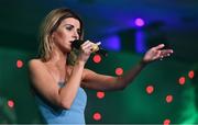 25 November 2017; Singer Donna Taggart performs during the TG4 Ladies Football All-Star Awards at the CityWest Hotel in Saggart, Co Dublin. Photo by Brendan Moran/Sportsfile