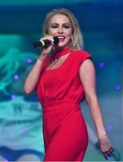 25 November 2017; Singer Cliona O'Hagan performs during the TG4 Ladies Football All-Star Awards at the CityWest Hotel in Saggart, Co Dublin. Photo by Brendan Moran/Sportsfile