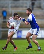 26 November 2017; Karl McKaigue of Slaughtneil in action against Michael Lyng of Cavan Gaels during the AIB Ulster GAA Football Senior Club Championship Final match between Slaughtneil and Cavan Gaels at the Athletic Grounds in Armagh. Photo by Philip Fitzpatrick