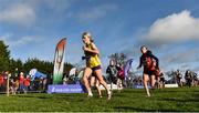 26 November 2017; A general view during the U14 girls race during the Irish Life Health Juvenile Even Age Cross Country Championships 2017 at the National Sports Campus in Abbotstown, Dublin. Photo by David Fitzgerald/Sportsfile