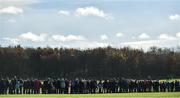 26 November 2017; A general view of spectators during the Irish Life Health Juvenile Even Age Cross Country Championships 2017 at the National Sports Campus in Abbotstown, Dublin. Photo by David Fitzgerald/Sportsfile