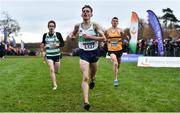 26 November 2017; Brian Fay of Raheny Shamrock A.C. on his way to finishing second in the Junior boys race during the Irish Life Health Juvenile Even Age Cross Country Championships 2017 at the National Sports Campus in Abbotstown, Dublin. Photo by David Fitzgerald/Sportsfile