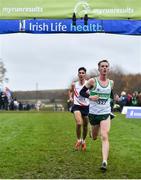 26 November 2017; Kevin Dooney of Raheny Shamrock A.C. on his way to finishing second during the Men's Senior Race during the Irish Life Health Juvenile Even Age Cross Country Championships 2017 at the National Sports Campus in Abbotstown, Dublin. Photo by David Fitzgerald/Sportsfile