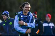 28 November 2017; James Lowe during Leinster rugby squad training at UCD in Dublin. Photo by Ramsey Cardy/Sportsfile