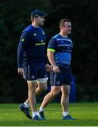 28 November 2017; Jack Conan, left, and Ed Byrne during Leinster rugby squad training at UCD in Dublin. Photo by Ramsey Cardy/Sportsfile