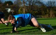 28 November 2017; James Tracy during Leinster rugby squad training at UCD in Dublin. Photo by Ramsey Cardy/Sportsfile