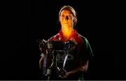28 November 2017; Cora Staunton of Carnacon with the Dolores Tyrrell Memorial Cup ahead of the Senior Ladies All-Ireland Club Final during a LGFA All-Ireland Club Finals Captain's Day at Croke Park in Dublin. Photo by Sam Barnes/Sportsfile