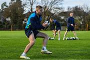 28 November 2017; Jordan Larmour during Leinster rugby squad training at UCD in Dublin. Photo by Ramsey Cardy/Sportsfile