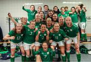 28 November 2017; Republic of Ireland players following the 2019 FIFA Women's World Cup Qualifier match between Netherlands and Republic of Ireland at Stadion de Goffert in Nijmegen, Netherlands. Photo by Stephen McCarthy/Sportsfile