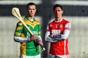 29 November 2017; Paul Schutte of Cuala, right, is pictured alongside Dan Currams of Kilcormac Killoghey, ahead of the AIB GAA Leinster Senior Hurling Club Championship Final on Sunday, December 3rd. For exclusive content and behind the scenes action throughout the AIB GAA & Camogie Club Championships follow AIB GAA on Facebook, Twitter, Instagram and Snapchat. Photo by Sam Barnes/Sportsfile