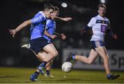 30 November 2017; Emmett O'Conghaile of Dublin scores a goal during the Official Opening of Billings Park match between UCD and Dublin at Billings Park in UCD, Dublin. Photo by Cody Glenn/Sportsfile
