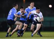 30 November 2017; Conor Mullally of UCD in action against Dublin during the Official Opening of Billings Park match between UCD and Dublin at Billings Park in UCD, Dublin. Photo by Cody Glenn/Sportsfile