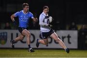 30 November 2017; Evan O'Connor of UCD in action against Sean McMahon of Dublin during the Official Opening of Billings Park match between UCD and Dublin at Billings Park in UCD, Dublin. Photo by Cody Glenn/Sportsfile