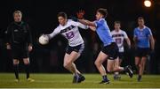 30 November 2017; Evan O'Connor of UCD in action against Sean McMahon of Dublin during the Official Opening of Billings Park match between UCD and Dublin at Billings Park in UCD, Dublin. Photo by Cody Glenn/Sportsfile