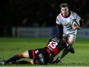 1 December 2017; Louis Ludik of Ulster is tackled by Adam Warren of Dragons during the Guinness PRO14 Round 10 match between Dragons and Ulster at Rodney Parade in Newport, Wales. Photo by Chris Fairweather/Sportsfile