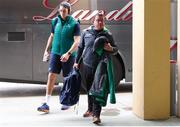 2 December 2017; Connacht head coach Kieran Keane and Ultan Dillane, left, arrive prior to the Guinness Pro14 Round 10 match between Zebre and Connacht at Stadio Lanfranchi in Parma, Italy. Photo by Roberto Bregani/Sportsfile