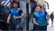 2 December 2017; Tiernan O’Halloran, left, and Denis Buckley of Connacht arrive prior to the Guinness Pro14 Round 10 match between Zebre and Connacht at Stadio Lanfranchi in Parma, Italy. Photo by Roberto Bregani/Sportsfile