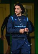 2 December 2017; James Lowe of Leinster arrives ahead of the Guinness PRO14 Round 10 match between Benetton and Leinster at the Stadio Comunale di Monigo in Treviso, Italy. Photo by Ramsey Cardy/Sportsfile