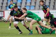 2 December 2017; Kieran Marmion of Connacht gets the ball away during the Guinness Pro14 Round 10 match between Zebre and Connacht at Stadio Lanfranchi in Parma, Italy. Photo by Roberto Bregani/Sportsfile
