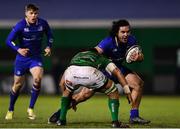2 December 2017; James Lowe of Leinster in action against Nasi Manu of Benetton during the Guinness PRO14 Round 10 match between Benetton and Leinster at the Stadio Comunale di Monigo in Treviso, Italy. Photo by Ramsey Cardy/Sportsfile