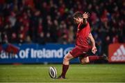 2 December 2017; Ian Keatley of Munster kicks a conversion during the Guinness PRO14 Round 10 match between Munster and Ospreys at Irish Independent Park in Cork. Photo by Diarmuid Greene/Sportsfile