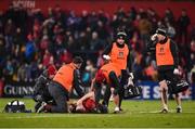 2 December 2017; Liam O’Connor of Munster receives treatment on the pitch before being stretchered off after picking up an injury during the Guinness PRO14 Round 10 match between Munster and Ospreys at Irish Independent Park in Cork. Photo by Diarmuid Greene/Sportsfile