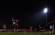 2 December 2017; Bradley Davies of Ospreys and Jack O’Donoghue of Munster contest a lineout during the Guinness PRO14 Round 10 match between Munster and Ospreys at Irish Independent Park in Cork. Photo by Stephen McCarthy/Sportsfile