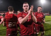 2 December 2017; Brian Scott of Munster applauds supporters after the Guinness PRO14 Round 10 match between Munster and Ospreys at Irish Independent Park in Cork. Photo by Diarmuid Greene/Sportsfile