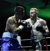 2 December 2017; Niall O'Connor, right, in action against Manuel Prieto during their bout at the National Stadium in Dublin. Photo by David Fitzgerald/Sportsfile