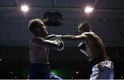 2 December 2017; Jay Byrne, right, in action against Gerard Whitehouse during their bout at the National Stadium in Dublin. Photo by David Fitzgerald/Sportsfile