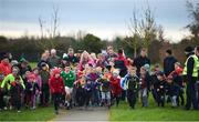 3 December 2017; Youth start the run. parkrun Ireland in partnership with Vhi, expanded their range of junior events to thirteen with the introduction of the Holywell junior parkrun on Sunday, December 3rd. Junior parkruns are 2km long and cater for 4 to 14 year olds, free of charge providing a fun and safe environment for children to enjoy exercise. To register for a parkrun near you visit www.parkrun.ie. Photo by Cody Glenn/Sportsfile