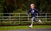 3 December 2017; parkrun Ireland in partnership with Vhi, expanded their range of junior events to thirteen with the introduction of the Marlay junior parkrun on Sunday morning. Pictured is a junior participant. Junior parkruns are 2km long and cater for 4 to 14 year olds, free of charge providing a fun and safe environment for children to enjoy exercise. To register for a parkrun near you visit www.parkrun.ie. Photo by Eóin Noonan/Sportsfile