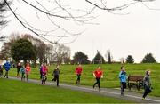 3 December 2017; Participants taking part in the parkrun Ireland event in Deerpark, Mount Merrion, Dublin. parkrun Ireland in partnership with Vhi, expanded their range of junior events to thirteen with the introduction of the Deerpark junior parkrun on Sunday, December 3rd. Junior parkruns are 2km long and cater for 4 to 14 year olds, free of charge providing a fun and safe environment for children to enjoy exercise. To register for a parkrun near you visit www.parkrun.ie. Photo by Brendan Moran/Sportsfile