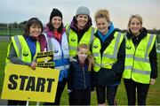 3 December 2017; Volunteers, from left, Jill Murray, Sinead Davy, Amanda Breen, Una Caffrey, Jennifer Swan, and her daughter Holly Swan ahead of the run. parkrun Ireland in partnership with Vhi, expanded their range of junior events to thirteen with the introduction of the Holywell junior parkrun on Sunday, December 3rd. Junior parkruns are 2km long and cater for 4 to 14 year olds, free of charge providing a fun and safe environment for children to enjoy exercise. To register for a parkrun near you visit www.parkrun.ie. Photo by Cody Glenn/Sportsfile