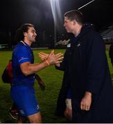 2 December 2017; Leinster's James Lowe, left, and Ian Nagle following the Guinness PRO14 Round 10 match between Benetton and Leinster at the Stadio Comunale di Monigo in Treviso, Italy. Photo by Ramsey Cardy/Sportsfile