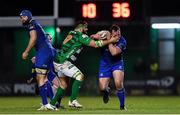 2 December 2017; Ed Byrne of Leinster is tackled by Nicola Quaglio of Benetton during the Guinness PRO14 Round 10 match between Benetton and Leinster at the Stadio Comunale di Monigo in Treviso, Italy. Photo by Ramsey Cardy/Sportsfile