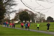 3 December 2017; Participants taking park in the parkrun Ireland event in Deerpark, Mount Merrion, Dublin. parkrun Ireland in partnership with Vhi, expanded their range of junior events to thirteen with the introduction of the Deerpark junior parkrun on Sunday, December 3rd. Junior parkruns are 2km long and cater for 4 to 14 year olds, free of charge providing a fun and safe environment for children to enjoy exercise. To register for a parkrun near you visit www.parkrun.ie. Photo by Brendan Moran/Sportsfile