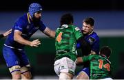 2 December 2017; Garry Ringrose of Leinster supported by Scott Fardy, is tackled by Alessandro Zanni, left, and Tommaso Benvenuti of Benetton during the Guinness PRO14 Round 10 match between Benetton and Leinster at the Stadio Comunale di Monigo in Treviso, Italy. Photo by Ramsey Cardy/Sportsfile