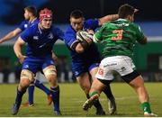 2 December 2017; Andrew Porter of Leinster is tackled by Tiziano Pasquali of Benetton during the Guinness PRO14 Round 10 match between Benetton and Leinster at the Stadio Comunale di Monigo in Treviso, Italy. Photo by Ramsey Cardy/Sportsfile