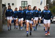3 December 2017; Kinsale players make their way out to warm-up prior to the All-Ireland Ladies Football Intermediate Club Championship Final match between Dunboyne and Kinsale at Parnell Park in Dublin. Photo by Seb Daly/Sportsfile