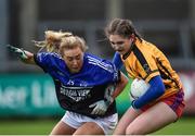 3 December 2017; Emma O’Byrne of Dunboyne in action against Sadhbh O’Leary of Kinsale during the All-Ireland Ladies Football Intermediate Club Championship Final match between Dunboyne and Kinsale at Parnell Park in Dublin. Photo by Seb Daly/Sportsfile