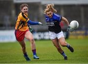 3 December 2017; Emma O’Byrne of Dunboyne in action against Sadhbh O’Leary of Kinsale during the All-Ireland Ladies Football Intermediate Club Championship Final match between Dunboyne and Kinsale at Parnell Park in Dublin. Photo by Seb Daly/Sportsfile