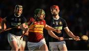 3 December 2017; Jason Grealish of Gort in action against Conor Hynes, left, and Stephen Barrett of Liam Mellows during the Galway County Senior Hurling Championship Final match between Gort and Liam Mellows at Pearse Stadium in Galway. Photo by Piaras Ó Mídheach/Sportsfile