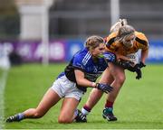 3 December 2017; Carol Keenan of Dunboyne in action against Faye Ahern of Kinsale during the All-Ireland Ladies Football Intermediate Club Championship Final match between Dunboyne and Kinsale at Parnell Park in Dublin. Photo by Seb Daly/Sportsfile