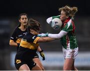 3 December 2017; Fiona McHale of Carnacon in action against Bríd O’Sullivan of Mourneabbey during the All-Ireland Ladies Football Senior Club Senior Championship Final match between Carnacon and Mourneabbey at Parnell Park in Dublin. Photo by Seb Daly/Sportsfile