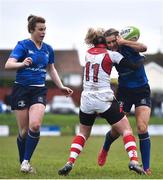 3 December 2017; Megan Williams of Leinster is tackled by Eliza Downey of Ulster during the Women's Interprovincial Rugby match between Ulster and Leinster at Dromore RFC in Dromore, Co Antrim. Photo by David Fitzgerald/Sportsfile