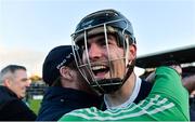 3 December 2017; Seán Morrissey of Liam Mellows celebrates with supporters after the Galway County Senior Hurling Championship Final match between Gort and Liam Mellows at Pearse Stadium in Galway. Photo by Piaras Ó Mídheach/Sportsfile